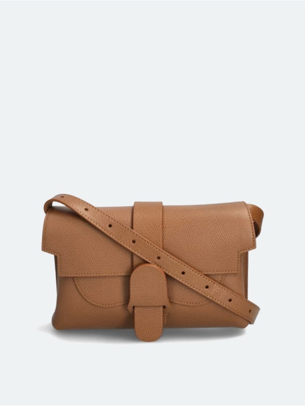 Senreve Aria Belt Bag Chestnut Pebbled Leather Crossbody Bag